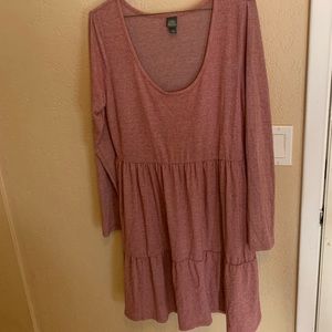 Pink long sleeve dress